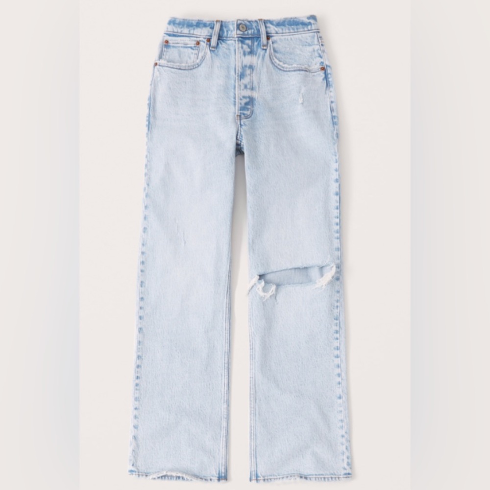 NWT A&F 90s Baggy Jeans 25w